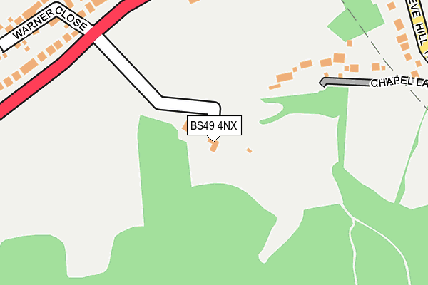 BS49 4NX map - OS OpenMap – Local (Ordnance Survey) BS49 4NX map - OS OpenMap – Local (Ordnance Survey)