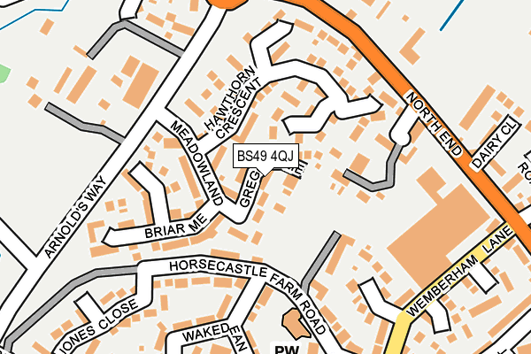 BS49 4QJ map - OS OpenMap – Local (Ordnance Survey) BS49 4QJ map - OS OpenMap – Local (Ordnance Survey)