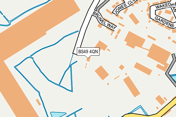BS49 4QN map - OS OpenMap – Local (Ordnance Survey) BS49 4QN map - OS OpenMap – Local (Ordnance Survey)