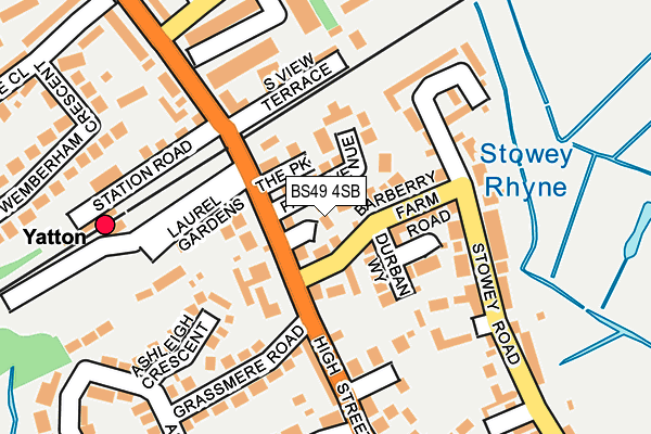 BS49 4SB map - OS OpenMap – Local (Ordnance Survey) BS49 4SB map - OS OpenMap – Local (Ordnance Survey)