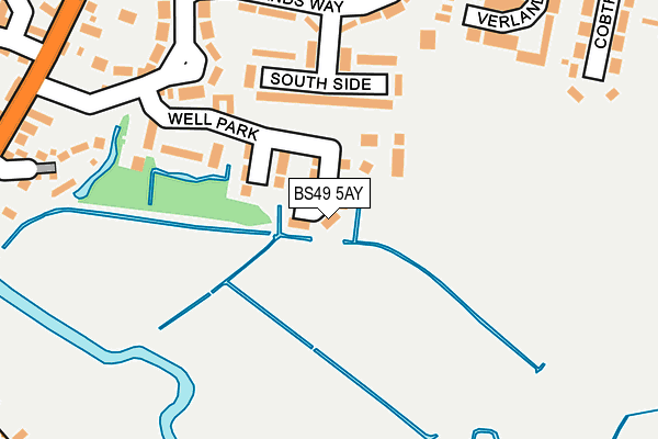 BS49 5AY map - OS OpenMap – Local (Ordnance Survey) BS49 5AY map - OS OpenMap – Local (Ordnance Survey)