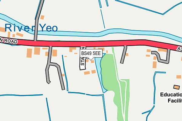 BS49 5EE map - OS OpenMap – Local (Ordnance Survey) BS49 5EE map - OS OpenMap – Local (Ordnance Survey)