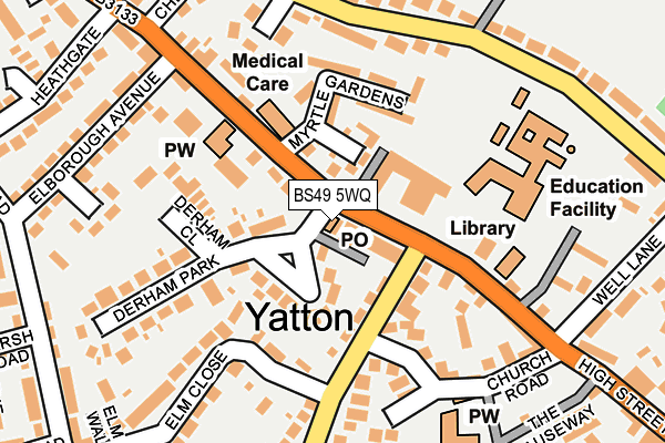 BS49 5WQ map - OS OpenMap – Local (Ordnance Survey) BS49 5WQ map - OS OpenMap – Local (Ordnance Survey)