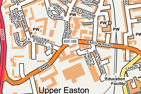 BS5 0BE map - OS OpenMap – Local (Ordnance Survey) BS5 0BE map - OS OpenMap – Local (Ordnance Survey)