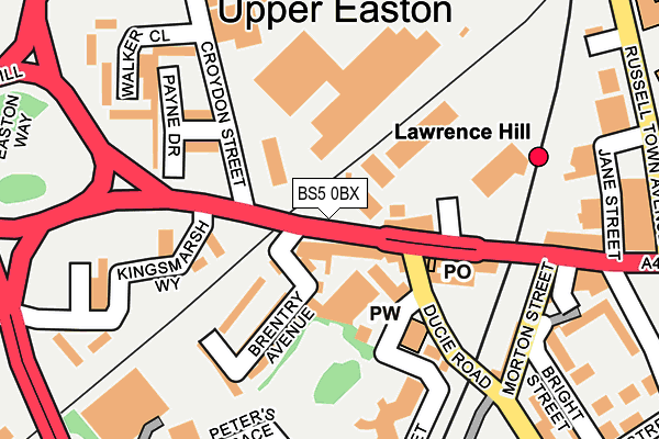 BS5 0BX map - OS OpenMap – Local (Ordnance Survey) BS5 0BX map - OS OpenMap – Local (Ordnance Survey)