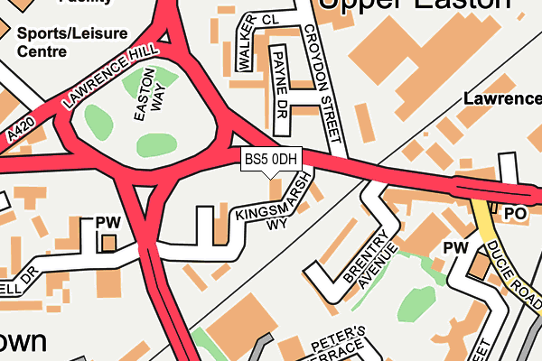 BS5 0DH map - OS OpenMap – Local (Ordnance Survey) BS5 0DH map - OS OpenMap – Local (Ordnance Survey)