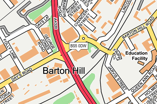 BS5 0DW map - OS OpenMap – Local (Ordnance Survey) BS5 0DW map - OS OpenMap – Local (Ordnance Survey)