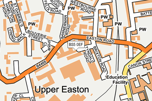 BS5 0EF map - OS OpenMap – Local (Ordnance Survey) BS5 0EF map - OS OpenMap – Local (Ordnance Survey)