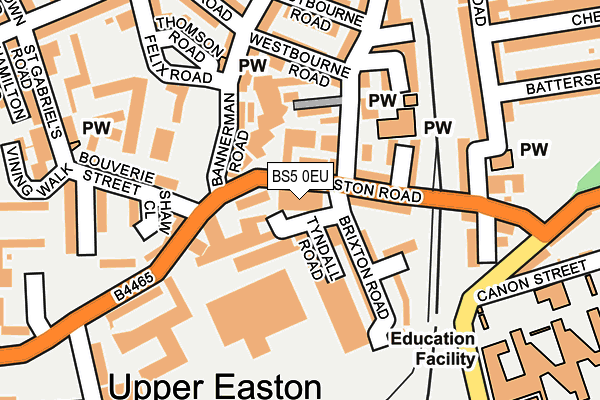 BS5 0EU map - OS OpenMap – Local (Ordnance Survey) BS5 0EU map - OS OpenMap – Local (Ordnance Survey)