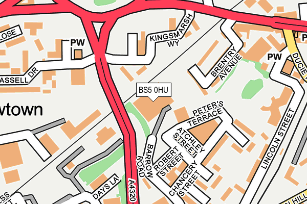 BS5 0HU map - OS OpenMap – Local (Ordnance Survey) BS5 0HU map - OS OpenMap – Local (Ordnance Survey)