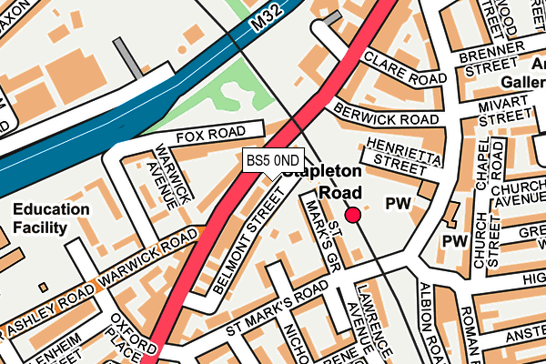 BS5 0ND map - OS OpenMap – Local (Ordnance Survey) BS5 0ND map - OS OpenMap – Local (Ordnance Survey)