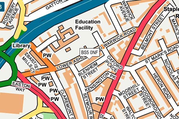 BS5 0NF map - OS OpenMap – Local (Ordnance Survey) BS5 0NF map - OS OpenMap – Local (Ordnance Survey)