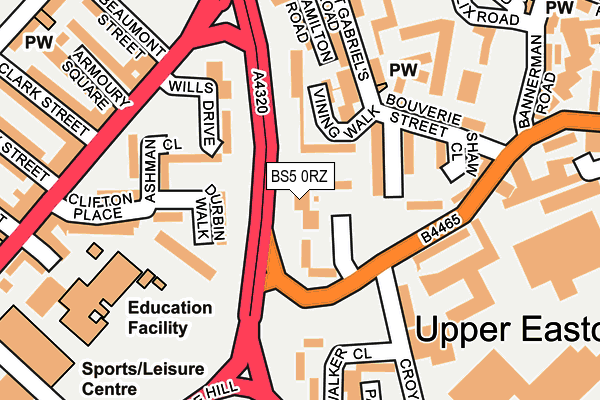 BS5 0RZ map - OS OpenMap – Local (Ordnance Survey) BS5 0RZ map - OS OpenMap – Local (Ordnance Survey)