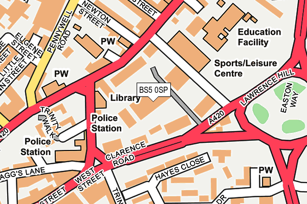 BS5 0SP map - OS OpenMap – Local (Ordnance Survey) BS5 0SP map - OS OpenMap – Local (Ordnance Survey)