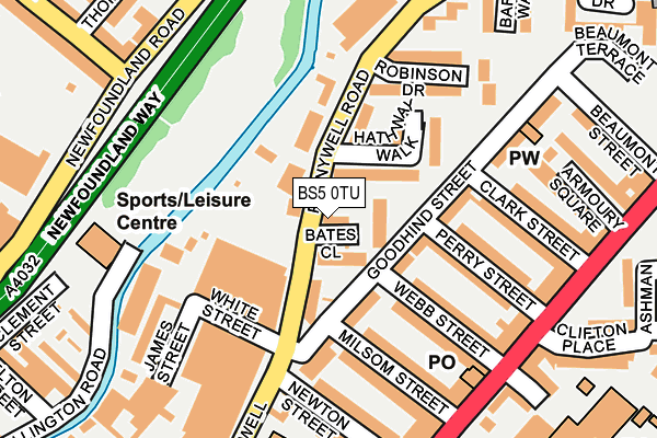 BS5 0TU map - OS OpenMap – Local (Ordnance Survey) BS5 0TU map - OS OpenMap – Local (Ordnance Survey)