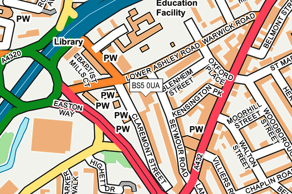 BS5 0UA map - OS OpenMap – Local (Ordnance Survey) BS5 0UA map - OS OpenMap – Local (Ordnance Survey)