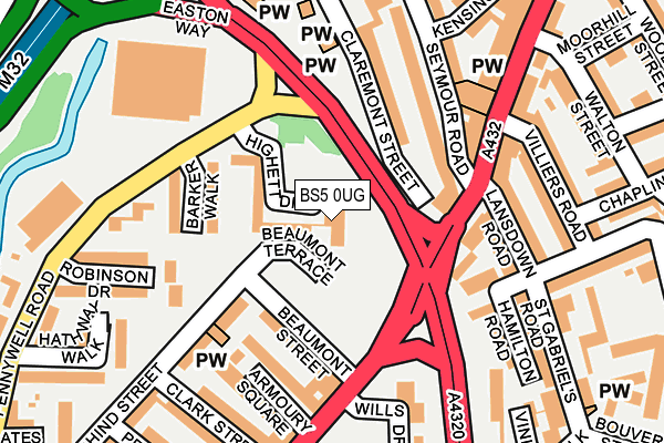 BS5 0UG map - OS OpenMap – Local (Ordnance Survey) BS5 0UG map - OS OpenMap – Local (Ordnance Survey)