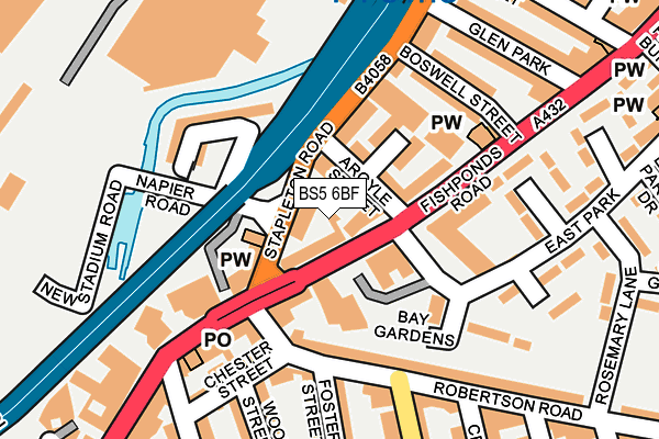 BS5 6BF map - OS OpenMap – Local (Ordnance Survey) BS5 6BF map - OS OpenMap – Local (Ordnance Survey)