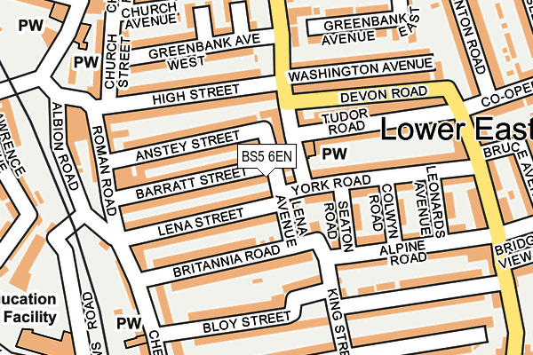 BS5 6EN map - OS OpenMap – Local (Ordnance Survey) BS5 6EN map - OS OpenMap – Local (Ordnance Survey)