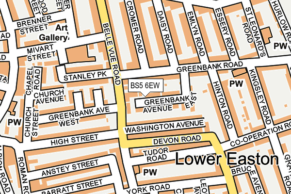 BS5 6EW map - OS OpenMap – Local (Ordnance Survey) BS5 6EW map - OS OpenMap – Local (Ordnance Survey)