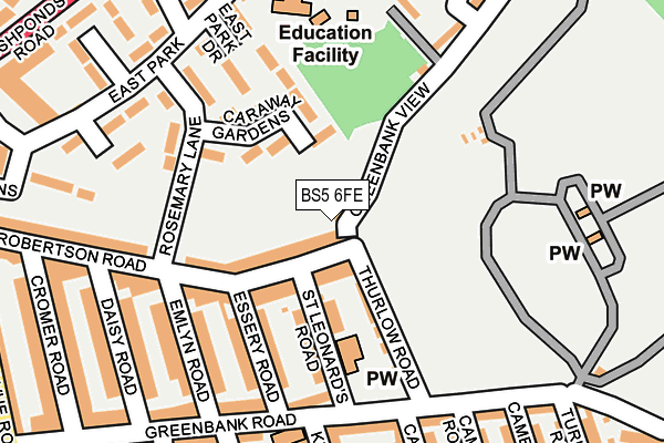 BS5 6FE map - OS OpenMap – Local (Ordnance Survey) BS5 6FE map - OS OpenMap – Local (Ordnance Survey)