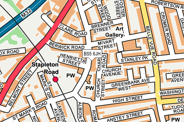 BS5 6JH map - OS OpenMap – Local (Ordnance Survey) BS5 6JH map - OS OpenMap – Local (Ordnance Survey)