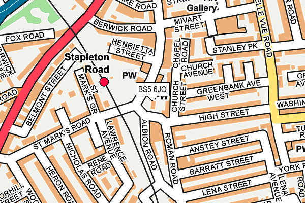 BS5 6JQ map - OS OpenMap – Local (Ordnance Survey) BS5 6JQ map - OS OpenMap – Local (Ordnance Survey)