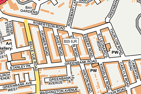 BS5 6JR map - OS OpenMap – Local (Ordnance Survey) BS5 6JR map - OS OpenMap – Local (Ordnance Survey)