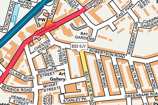 BS5 6JY map - OS OpenMap – Local (Ordnance Survey) BS5 6JY map - OS OpenMap – Local (Ordnance Survey)
