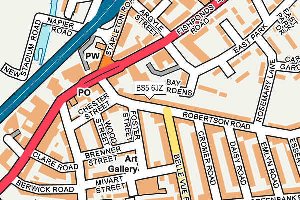 BS5 6JZ map - OS OpenMap – Local (Ordnance Survey) BS5 6JZ map - OS OpenMap – Local (Ordnance Survey)