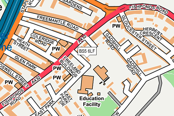 BS5 6LF map - OS OpenMap – Local (Ordnance Survey) BS5 6LF map - OS OpenMap – Local (Ordnance Survey)