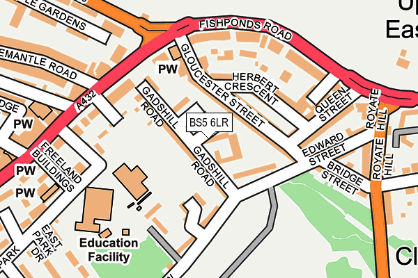 BS5 6LR map - OS OpenMap – Local (Ordnance Survey) BS5 6LR map - OS OpenMap – Local (Ordnance Survey)