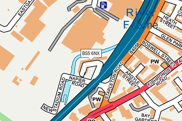 BS5 6NX map - OS OpenMap – Local (Ordnance Survey) BS5 6NX map - OS OpenMap – Local (Ordnance Survey)