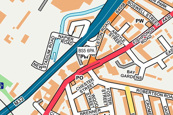 BS5 6PA map - OS OpenMap – Local (Ordnance Survey)