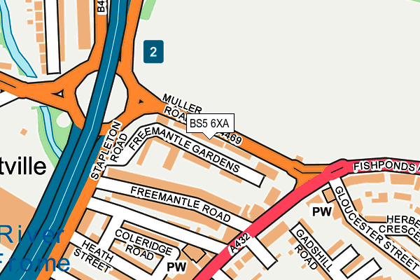 BS5 6XA map - OS OpenMap – Local (Ordnance Survey) BS5 6XA map - OS OpenMap – Local (Ordnance Survey)