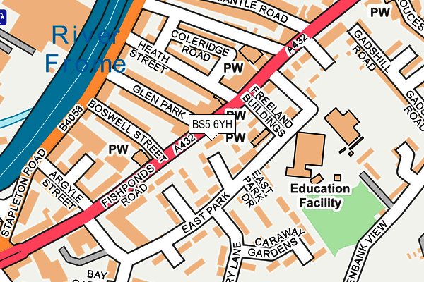 BS5 6YH map - OS OpenMap – Local (Ordnance Survey) BS5 6YH map - OS OpenMap – Local (Ordnance Survey)