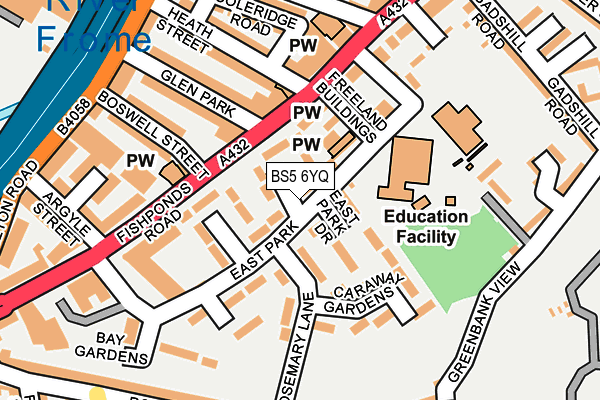 BS5 6YQ map - OS OpenMap – Local (Ordnance Survey) BS5 6YQ map - OS OpenMap – Local (Ordnance Survey)