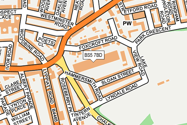 BS5 7BD map - OS OpenMap – Local (Ordnance Survey) BS5 7BD map - OS OpenMap – Local (Ordnance Survey)