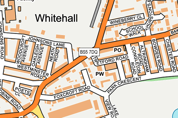 BS5 7DQ map - OS OpenMap – Local (Ordnance Survey) BS5 7DQ map - OS OpenMap – Local (Ordnance Survey)