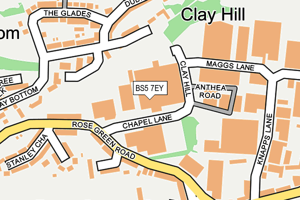 BS5 7EY map - OS OpenMap – Local (Ordnance Survey) BS5 7EY map - OS OpenMap – Local (Ordnance Survey)