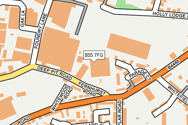 BS5 7FG map - OS OpenMap – Local (Ordnance Survey) BS5 7FG map - OS OpenMap – Local (Ordnance Survey)