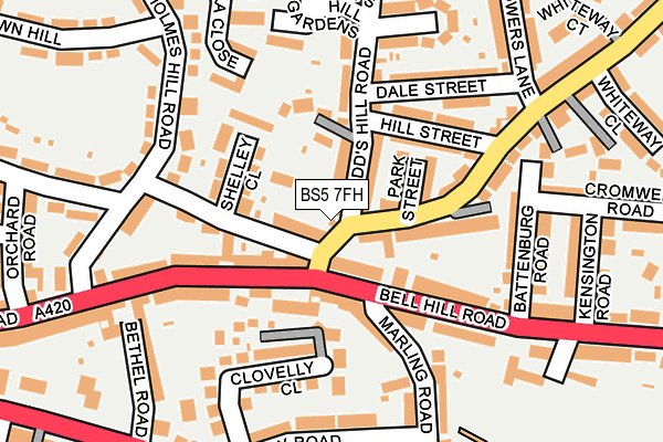 BS5 7FH map - OS OpenMap – Local (Ordnance Survey) BS5 7FH map - OS OpenMap – Local (Ordnance Survey)