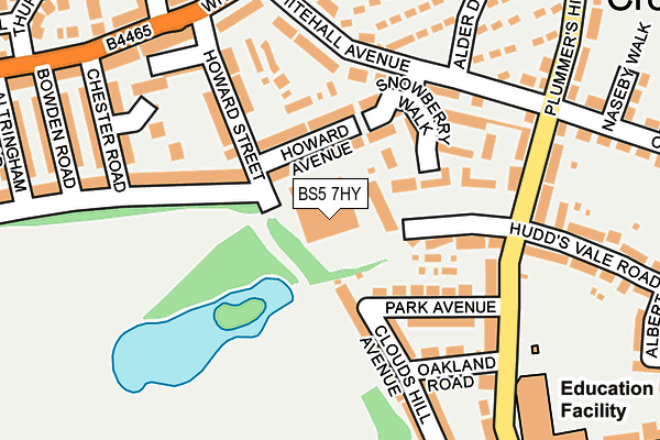 BS5 7HY map - OS OpenMap – Local (Ordnance Survey) BS5 7HY map - OS OpenMap – Local (Ordnance Survey)