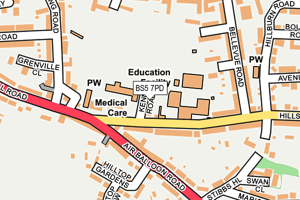 BS5 7PD map - OS OpenMap – Local (Ordnance Survey) BS5 7PD map - OS OpenMap – Local (Ordnance Survey)