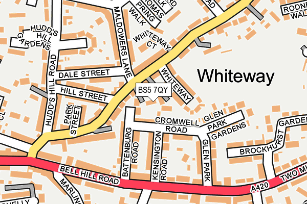 BS5 7QY map - OS OpenMap – Local (Ordnance Survey) BS5 7QY map - OS OpenMap – Local (Ordnance Survey)