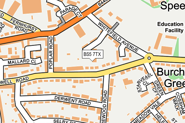 BS5 7TX map - OS OpenMap – Local (Ordnance Survey) BS5 7TX map - OS OpenMap – Local (Ordnance Survey)