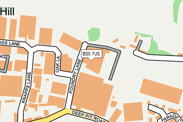BS5 7UE map - OS OpenMap – Local (Ordnance Survey) BS5 7UE map - OS OpenMap – Local (Ordnance Survey)