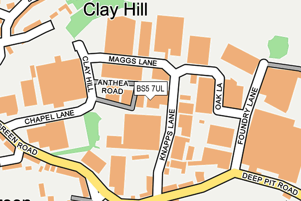 BS5 7UL map - OS OpenMap – Local (Ordnance Survey) BS5 7UL map - OS OpenMap – Local (Ordnance Survey)