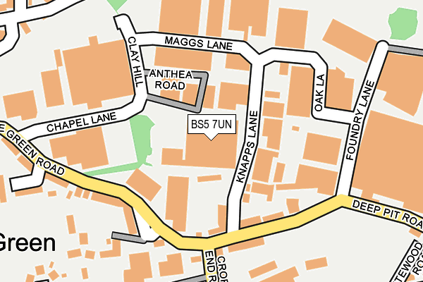 BS5 7UN map - OS OpenMap – Local (Ordnance Survey) BS5 7UN map - OS OpenMap – Local (Ordnance Survey)