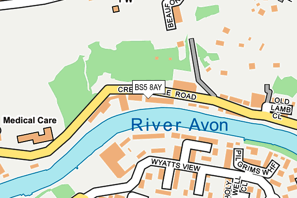 BS5 8AY map - OS OpenMap – Local (Ordnance Survey) BS5 8AY map - OS OpenMap – Local (Ordnance Survey)